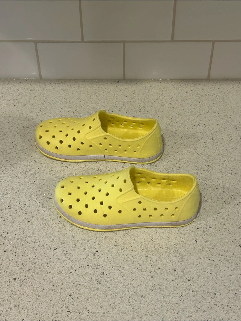 Kids Yellow Slip-On Water Shoes, Size 11